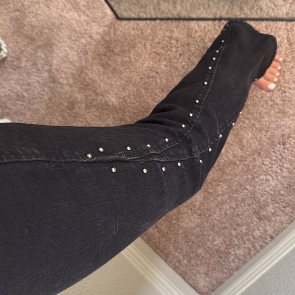 BP brand black jeans with studs preowned size 26 - Picture 10 of 12